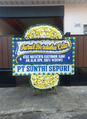 Papan Bunga Duka di Sindangagung